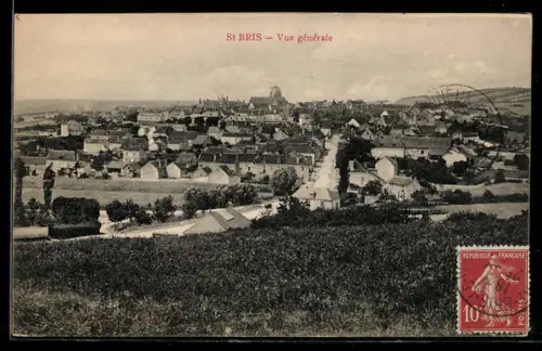 AK St-Bris, Vue générale, Ortsansicht
