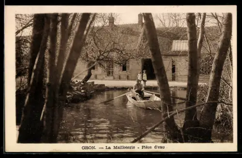 AK Gron, La Mailloterie, Piece d'eau