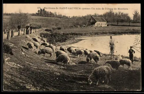 AK Saint-Sauveur, Un Coin de l`Etang de Moutiers