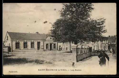 AK Saint-Maurice-le-Vieil, Les Ecoles