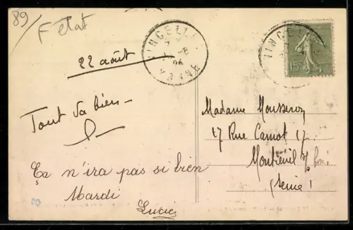 AK Vincelles, Le Moulin de Rivotte