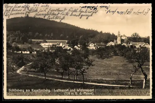 AK Schönberg am Kapellenberg, Gesamtansicht des Ortes