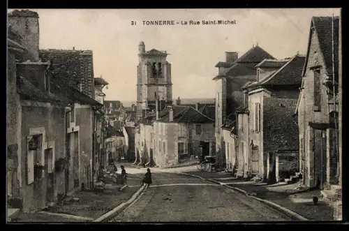 AK Tonnerre, Route Saint-Michel, Strassenpartie