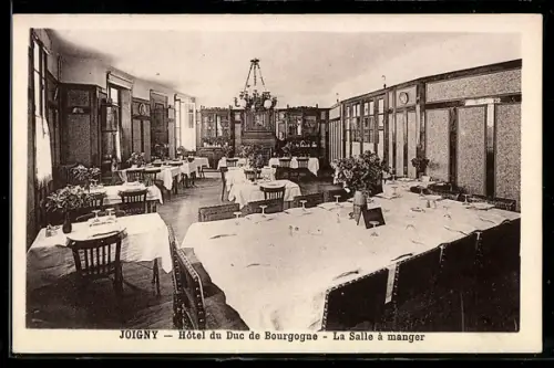 AK Joigny, Hôtel du Duc de Bourgogne, La Salle à manger