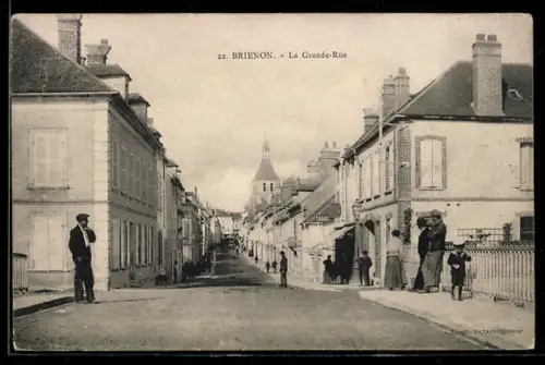 AK Brienon, La Grande Rue