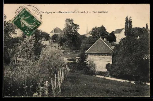 AK Savigny-en-Revermont, Vue générale