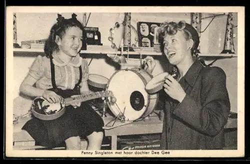 AK Schauspielerin Penny Singleton met haar dochter Dee Gee