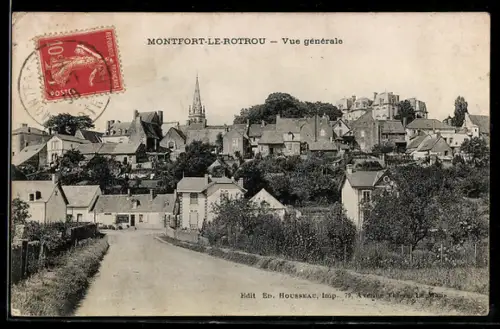 AK Montfort-le-Rotrou, Vue générale