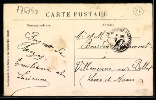 AK Rozoy-en-Brie, Place Ambroise-Adam