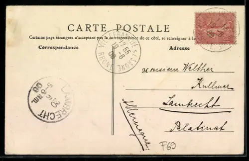 AK Villefranche, Rue Nationale