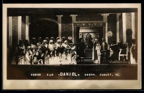 AK Rottach-Egern, Szene aus dem Volksschauspiel Daniel