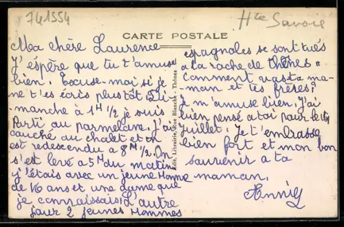 AK Thones, Rue Blanche