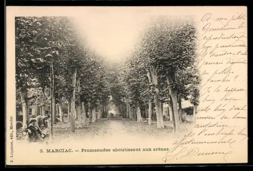 AK Marciac, Promenades aboutissant aux arênes