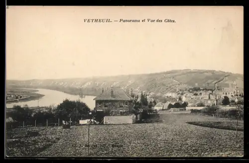 AK Vetheuil, Panorama et Vue des Cotes