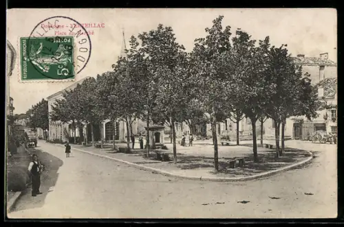 AK Verteillac /Dordogne, Place du Marché