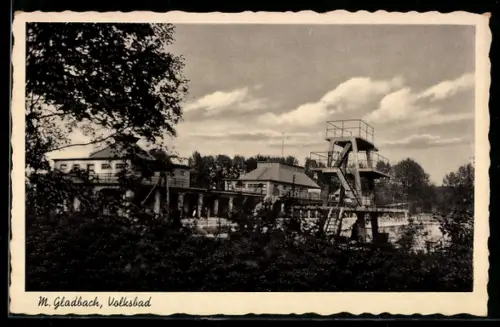AK Mönchengladbach, Blick auf das Volksbad