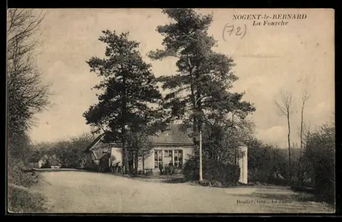 AK Nogent-le-Bernard, La Fourche