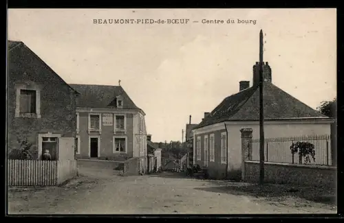 AK Beaumont-Pied-de-Boeuf, Centre du bourg