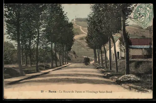 AK Sens, La Route de Paron et l`Ermitage Saint-Bond
