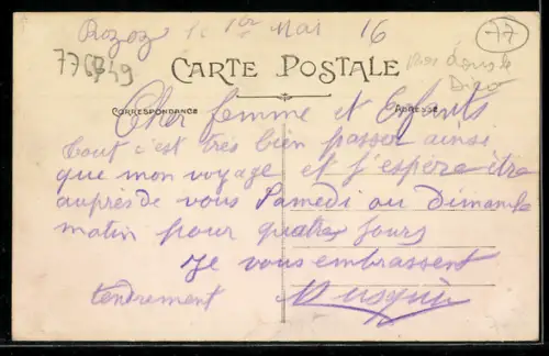 AK Rozoy-en-Brie, Rue des Erables