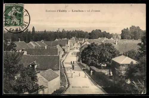 AK Lesches, vol d'oiseau