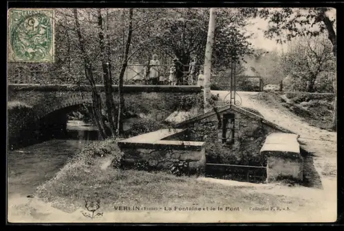 AK Verlin, la Fontaine et le Pont