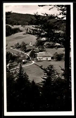 AK Todtmoos-Strick, Landgasthaus zum Rössle aus der Vogelschau