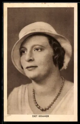 AK Porträt der Schriftstellerin Diet Kramer