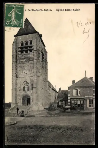 AK La Ferté-Saint-Aubin, Eglise Saint-Aubin
