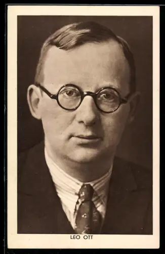 AK Porträt des Schriftstellers Leo Ott