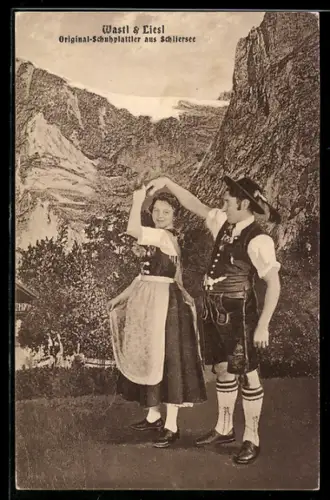 AK Schliersee, Wastl & Liesl, Original-Schuhplattler