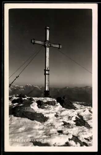 AK Kreuz auf dem Gipfel des Habicht