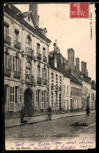 AK Villeneuve-sur-Yonne, La Maison des Sept Têtes