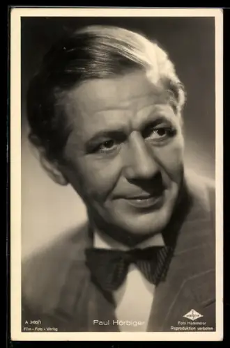 AK Schauspieler Paul Hörbiger im Kostüm einer Filmrolle