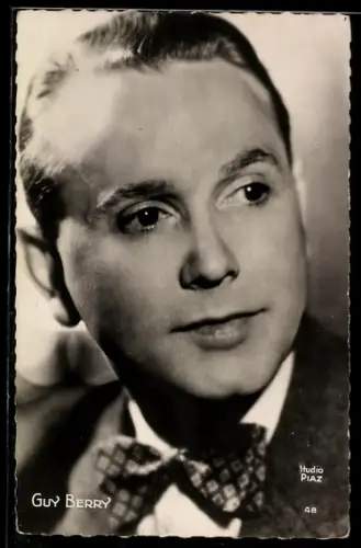 AK Schauspieler Guy Berry mit Fliege charmant blickend