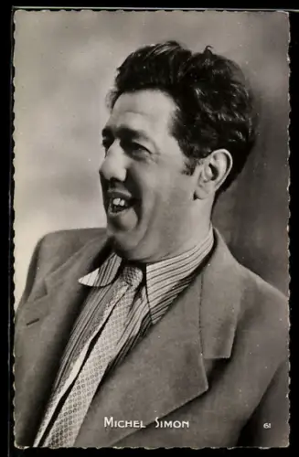 AK Schauspieler Michel Simon lachend