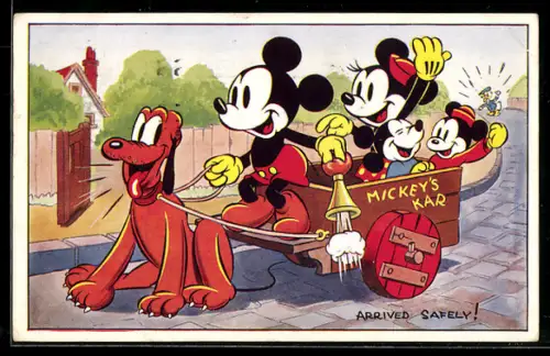 AK Arrived Safely, Mickey`s Kar, Pluto