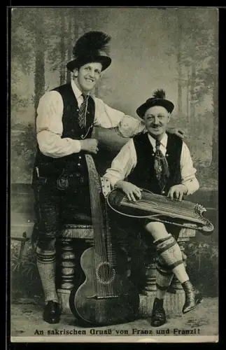 AK Franz und Franzl, Trachten-Duo mit Gitarre u. Zither