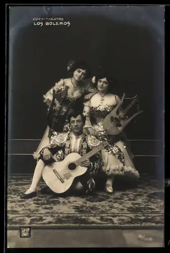 AK Los Boleros, Trio mit Zupfinstrumenten, Eden-Theatre