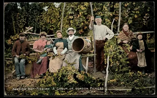 AK Kent, Hop-Picking, A Group of London Pickers, Landwirtschaft