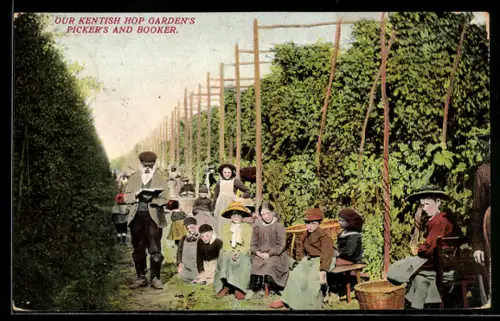 AK Kent, Hop Gardens, Pickers and Booker, Landwirtschaft