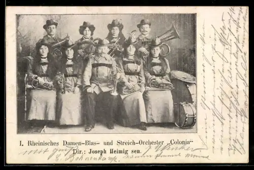 AK I. Rheinisches Damen-Blas- und Streich-Orchester Colonia
