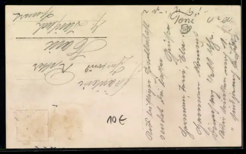 AK Damentrompeter-Corps Edelweiss mit Instrumenten