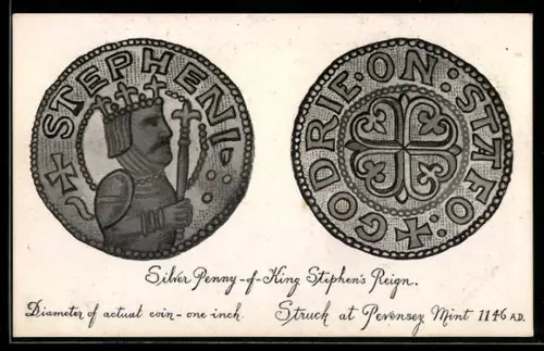 AK Silver Penny of King Steven`s Reign