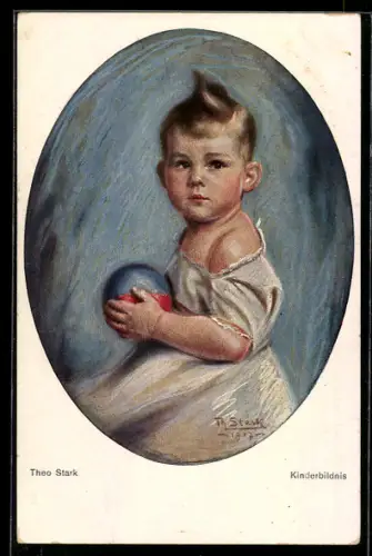 Künstler-AK sign. Theo Stark: Kinderbildnis