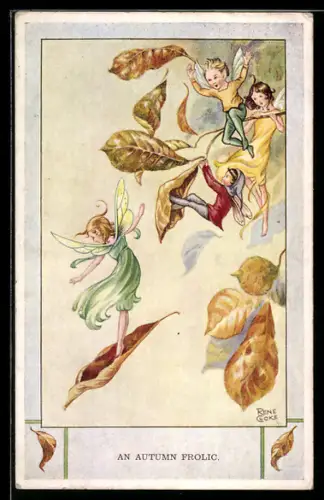 Künstler-AK Rene Cloke: An Autumn Frolic