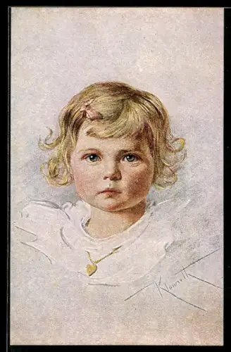 Künstler-AK sign. Klamott: Porträt eines kleinen Mädchens