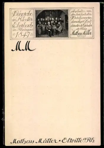 AK Eltville a. Rh., Matheus Müller Wein