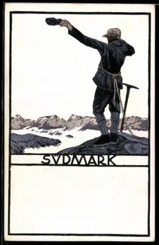 Künstler-AK Südmark, Bergsteiger