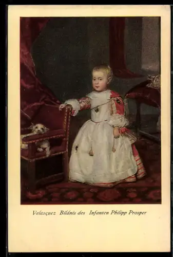 AK Bildnis des Infanten Philipp Prosper von Velasquez